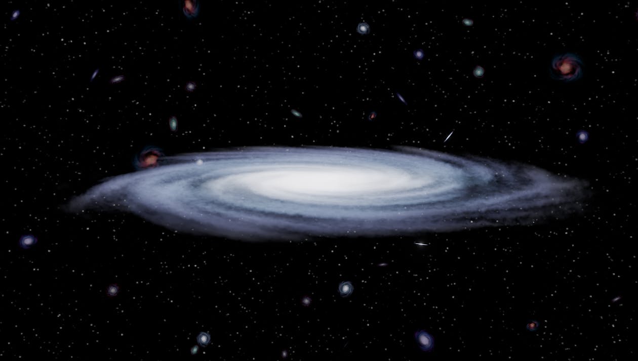 Spiral galaxy in deep space - the multiverse and alternate realities